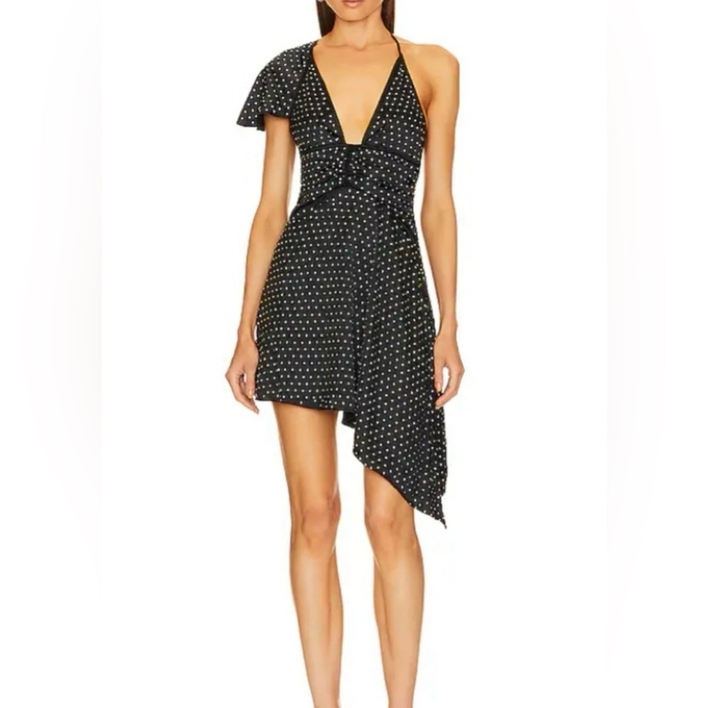 NWT WeWoreWhat Crystal Asymmetrical Dress
